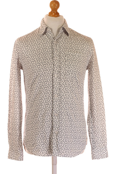 Burton Slim Fit Vzorovaná Košile Elegantní Bavlněná Pro Muže