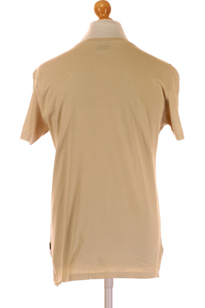 Stylové G-Star jednoduché ležérní tričko v-neck béžové pánské