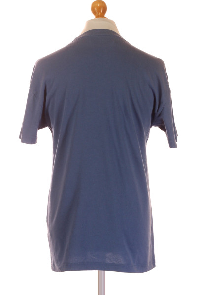 Abercrombie & Fitch modré pánské bavlněné tričko slim fit