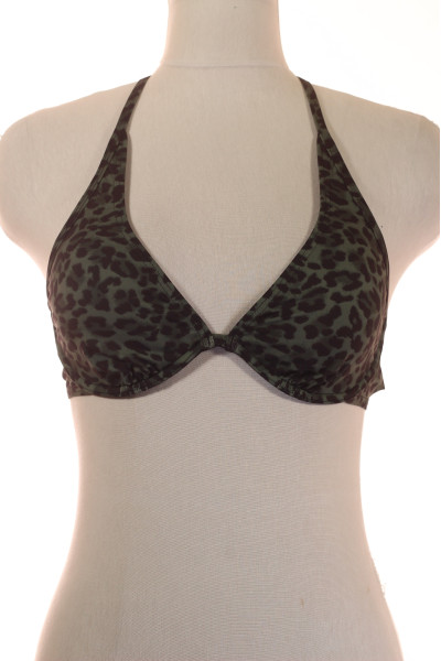 Trendy Leopardí Bikini Top S Push-Up Efektem Pro Letní Koupání