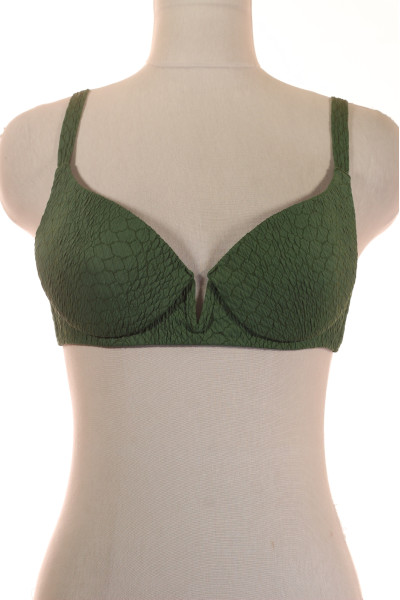 Zelený Dámský Bikini Top S Texturou šupin A Pohodlným Střihem