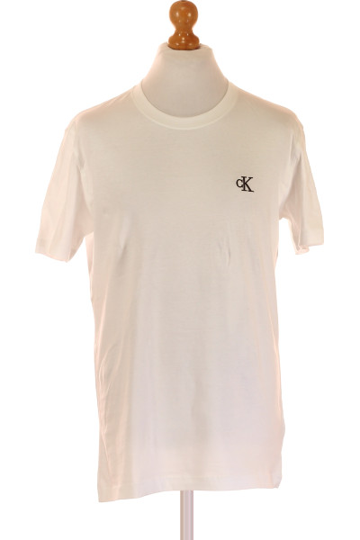 Bílé Pánské Tričko Calvin Klein Bavlněné, Moderní Střih Pro Volný čas