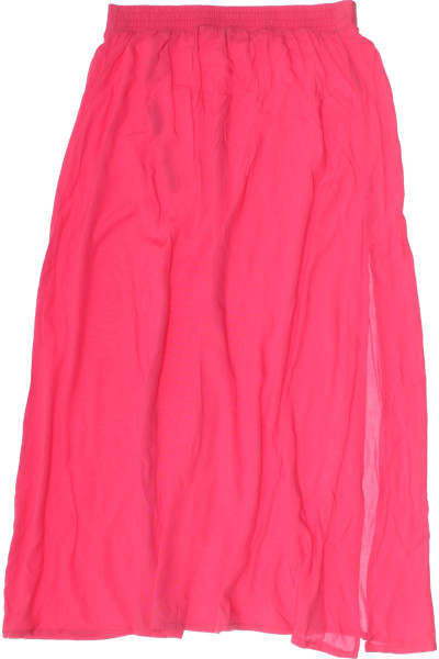 Bohémská Maxi Sukně Růžová Volný Střih Letní Trend