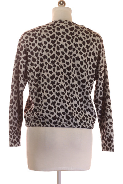 Lascana Leopardí vzorovaný svetr s úvazkem a dlouhým rukávem