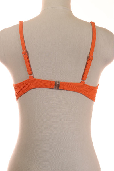 Dámský oranžový plavkový top Zigzag s podporou a elastanem
