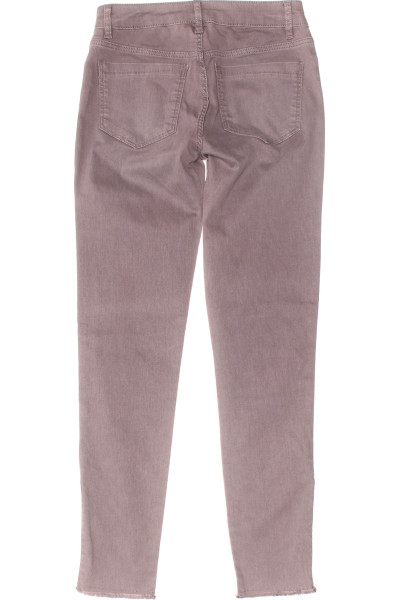 Úzké šedé džíny Lascana s elastanem a zipovými detaily
