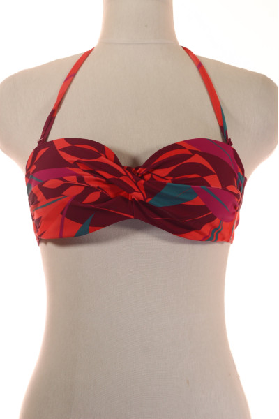 Trendy Dámský Bikini Top S Geometrickým Vzorem A Twisted Designem