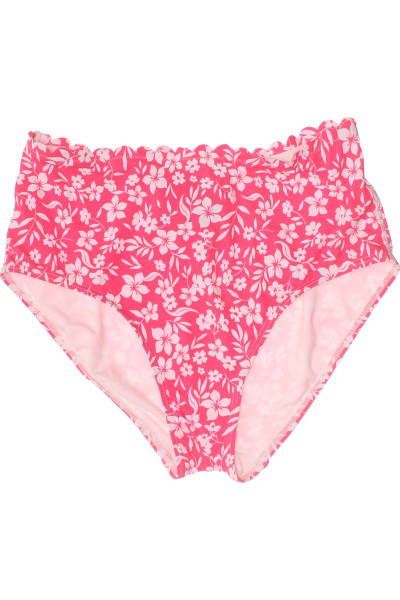 Růžové Květované Bikinové Kalhotky Pohodlné Pro Plavání