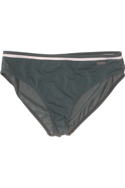 Lascana Bikini Kalhotky Vysoký Pas Elegantní Střih Tmavě Zelené
