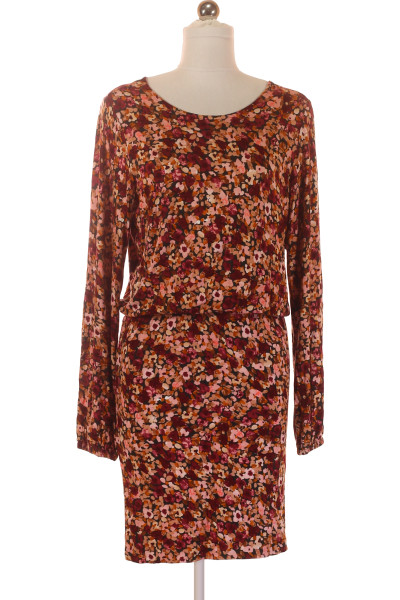 Lascana Květované šaty S Dlouhým Rukávem, Podzimní Eleganční Vzor