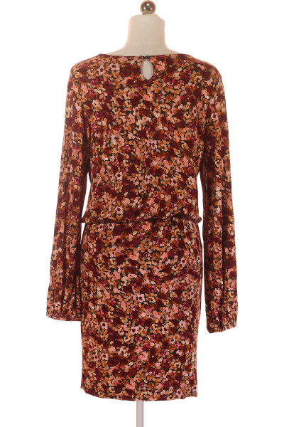 Lascana květované šaty s dlouhým rukávem, podzimní eleganční vzor