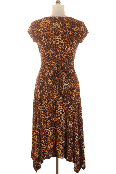 Asymetrické Leopardí Šaty s Výstřihem pro Letní Večery