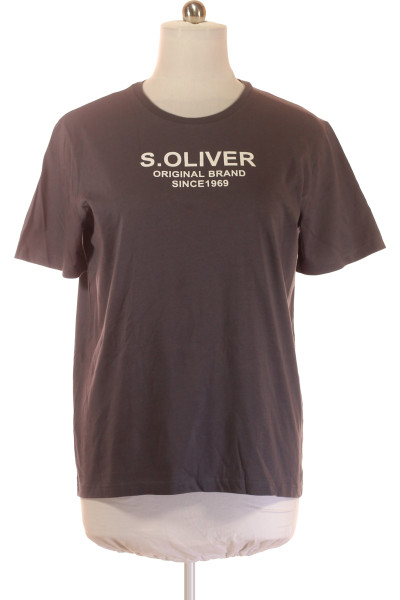 S.OLIVER Pohodlné Pánské Pyžamo T-Shirt Tmavý Odstín