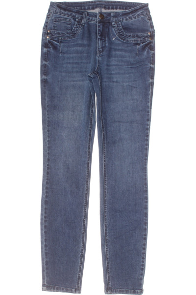 Modré Skinny Jeans Pro Volný Čas S Pohodlným Střihem