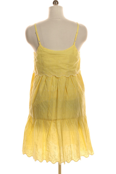  Šaty s Ramínky Žluté Lascana Vel. 36