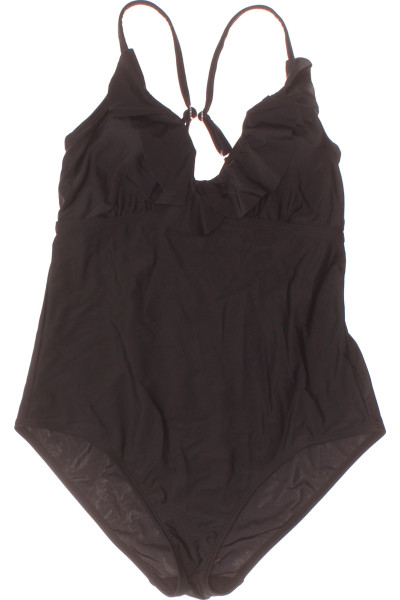 Lascana Černý Monokini S Volánky, Elegantní Plážové Oblečení