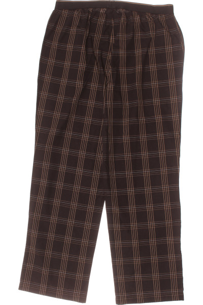 Hugo Boss Pánské Bavlněné Pyžamové Kalhoty s Károvaným Vzorem