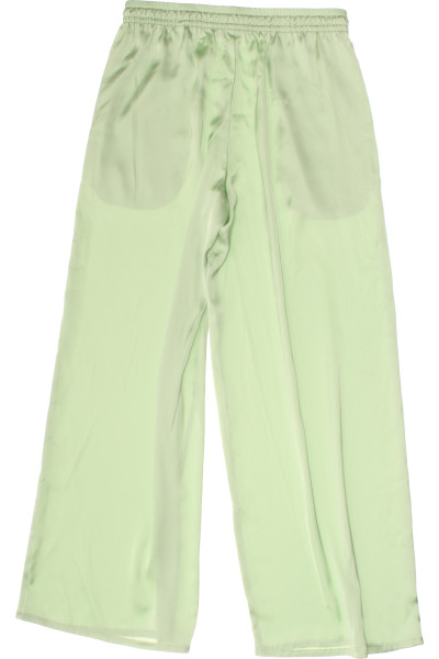 Lehké dámské pyžamové kalhoty v pastelově zelené na spaní