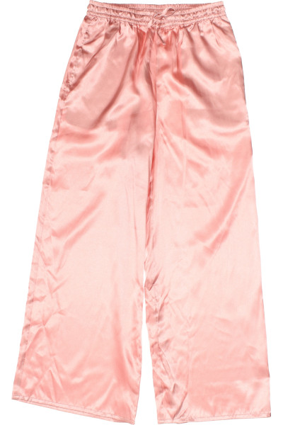 Pohodlné Saténové Dámské Pyžamové Kalhoty Ve Světle Růžové