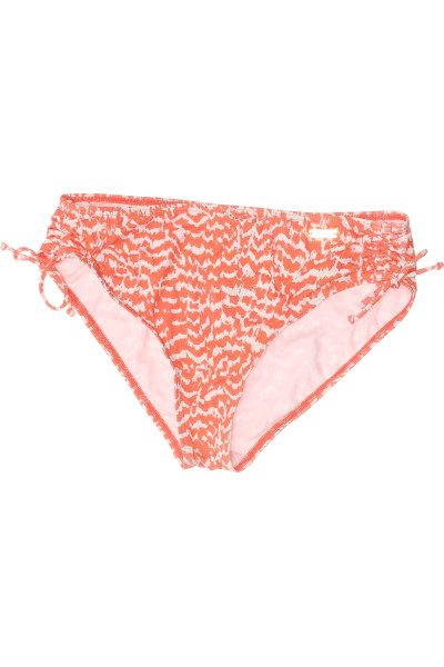 Dámské Bikini Kalhotky S Vázáním Lascana V Pastelově Oranžové S Vzorem