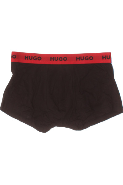 Bavlněné Boxerky Hugo Boss S Elastanem Pro Pohodlí, černé