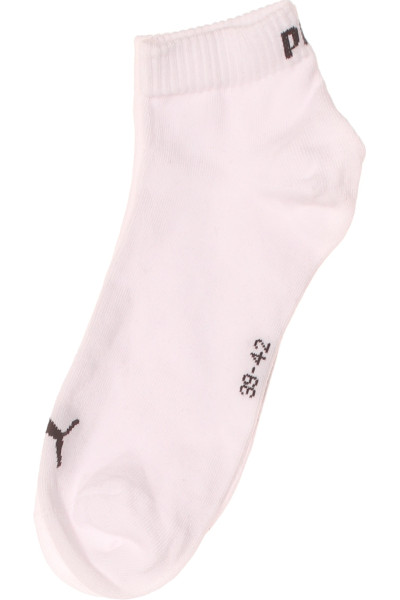 Puma Unisex Sportovní Kotníkové Ponožky Bílé Prodyšné