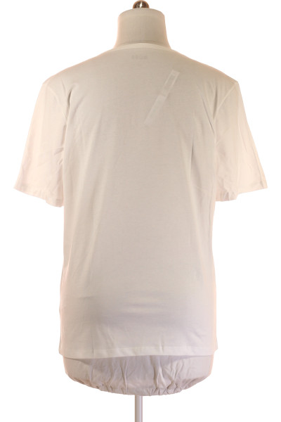 Stylové bavlněné tričko Hugo Boss Basic bílé pro muže