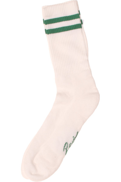 Review Bílé Sportovní Tenisové Ponožky S Zelenými Pruhy