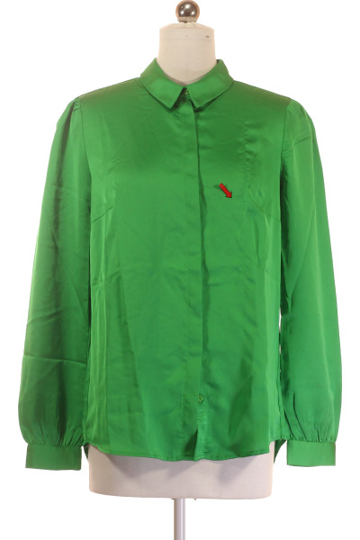 Elegantní Zelená Polyesterová Košile VILA S Dlouhým Rukávem