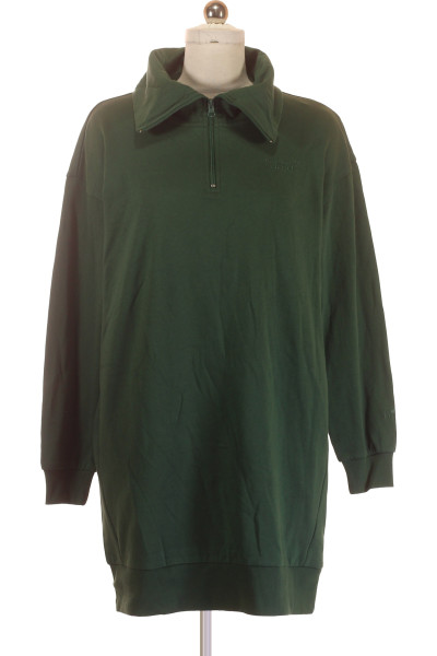 Zelená Mikinové šaty S Límečkem A Zipem H.I.S Pro Volný čas