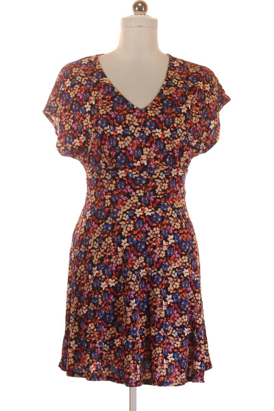 Rozkvetlá Letní šaty Lascana S V-výstřihem A Krátkým Rukávem