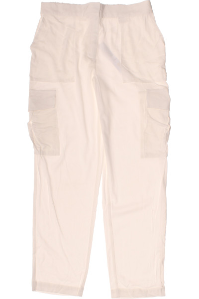 Lascana Dámské Cargo Kalhoty S Kapsami Léto Bílá Elegantní Střih