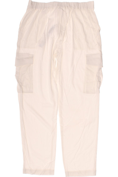 Lascana Dámské Cargo Kalhoty S Kapsami Léto Bílá Elegantní Střih