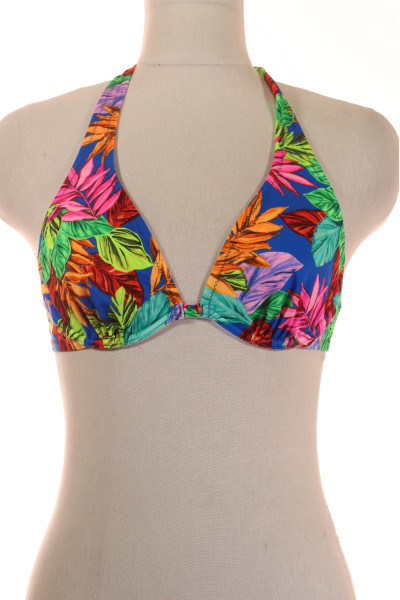 Tropický Halterneck Bikini Top S Vzorem Pro Letní Plavání