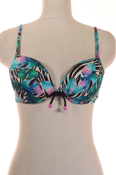 Tropický Vzor Push-Up Bikini Podprsenka Pro Plážové Dny