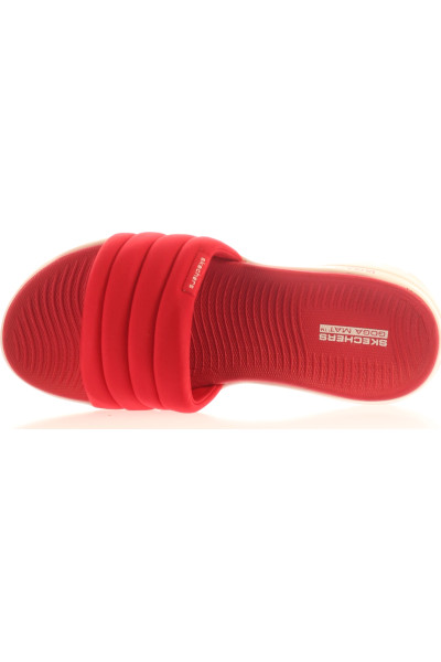 Pohodlné červené pantofle SKECHERS ULTRAGO, dámské volnočasové