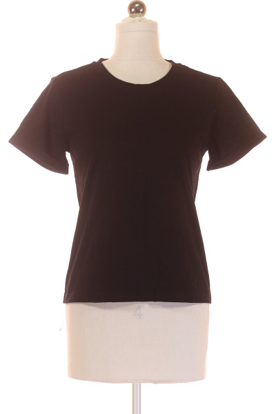 Kvalitní Basic Černé Tričko S Krátkým Rukávem Na Léto