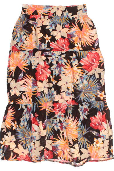 Maxi sukně s květinovým vzorem a A-střihem pro letní sezónu