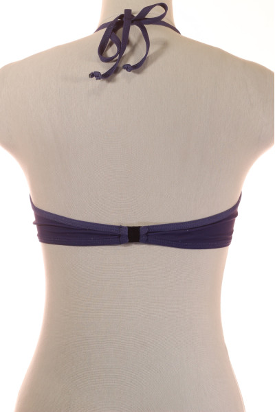 Elegantní Dámský plavecký top Halterneck s krajkovými detaily Tmavě fialová