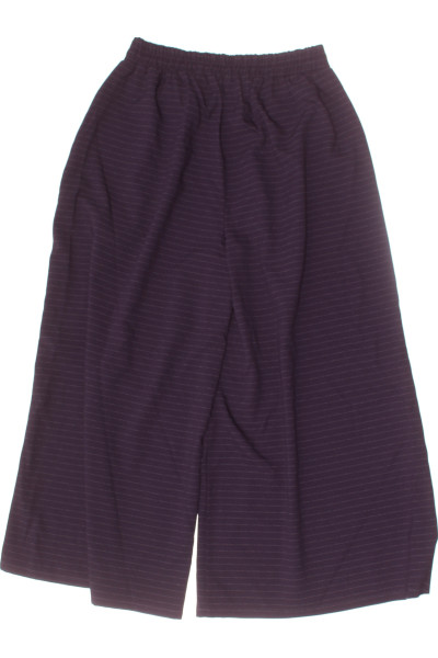 Stylové dámské volné letní kalhoty Culottes fialové