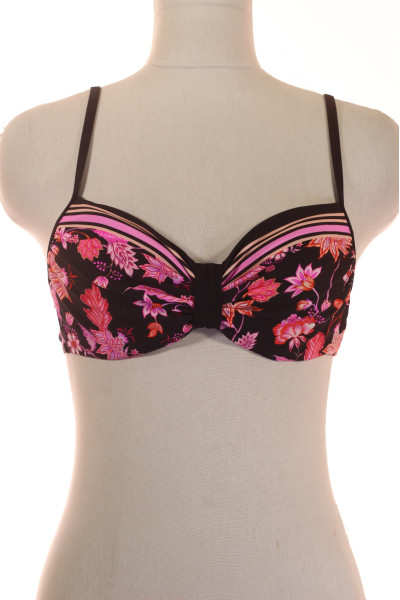 Růžově Květovaný Bikini Top Pro Letní Radovánky - Trendy Plavky