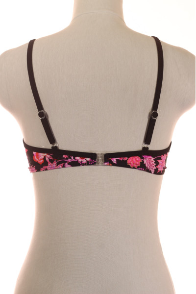 Růžově květovaný bikini top pro letní radovánky - Trendy Plavky