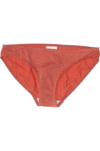 Moderní Bikini Spodní Díl Texturovaná Oranžová Pro Pláž I Bazén