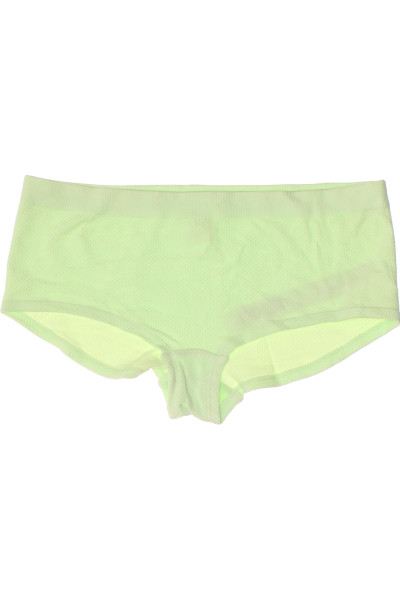 Pohodlné Kalhotky Neónově Zelené, Hladké, Elastické Pro Každodenní Nošení