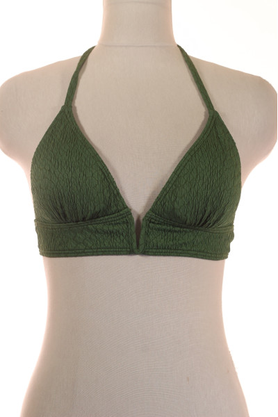 Texturovaný Bikini Top Zelený Letní Styl Pro Plážovou Módu