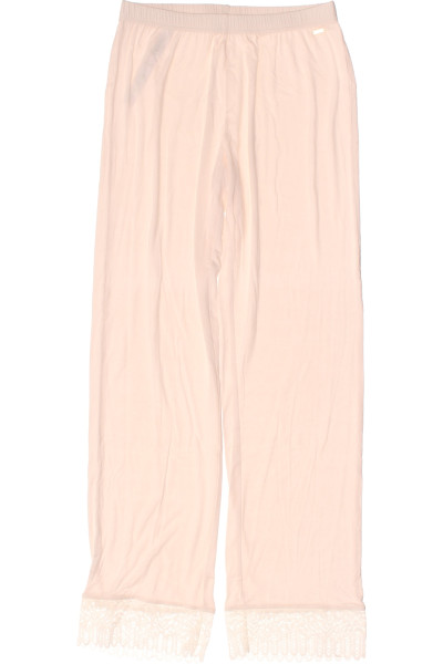 Pyžamové Kalhoty Lascana S Krajkou, Světle Růžové, Pohodlné