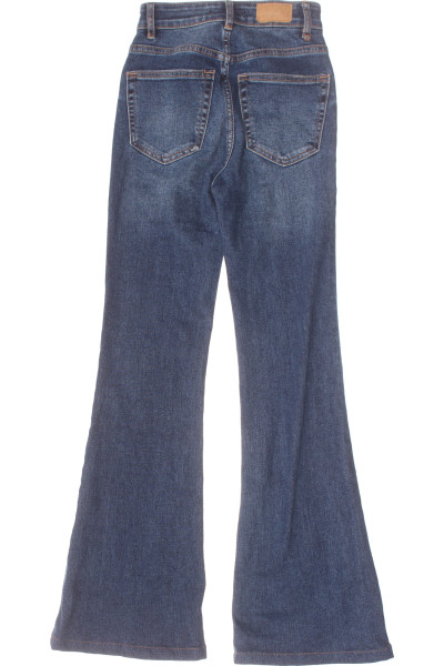 PULL&BEAR Rozšířené džíny bootcut v modré barvě pro každou příležitost