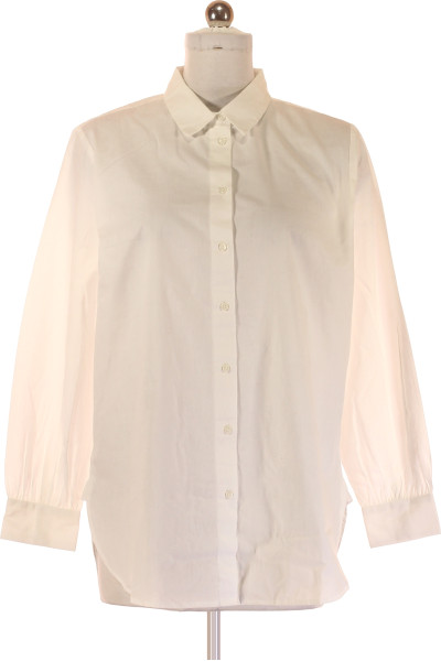 Elegantní Bavlněná Košile ONLY Bílá Klasický Střih Na Každou Příležitost