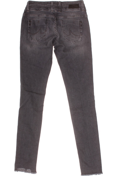 Úzké džíny LTB s elastanem, šedé vintage, roztrhaný design