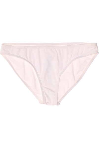 Dámské Bikini Kalhotky Bílé Hladké Léto Trendy Plážové